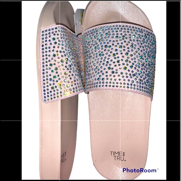 Time and Tru Shoes - Women’s Rhinestone slides